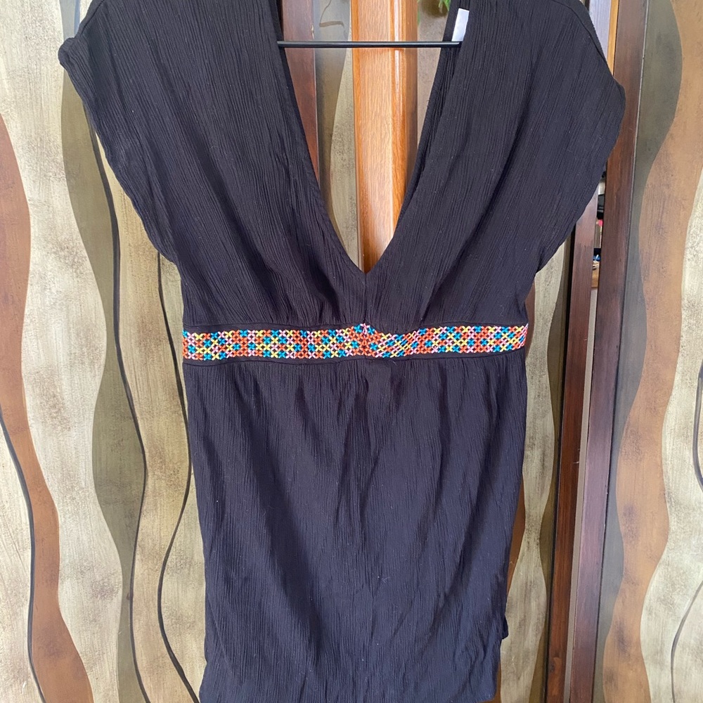 Xhilaration Women’s Swim Coverup, Black, size small